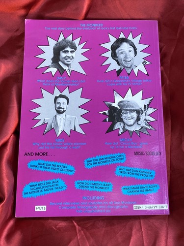 The Monkees Tale - Eric Lefcowitz 1985 - Micky Davy Peter Mike! Reference & Fun! - Picture 2 of 7