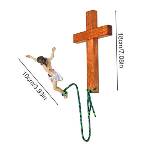 Religious Resin Jesus Crucifix Statue Holy Figurine Hanging Church Ornaments - Picture 2 of 7