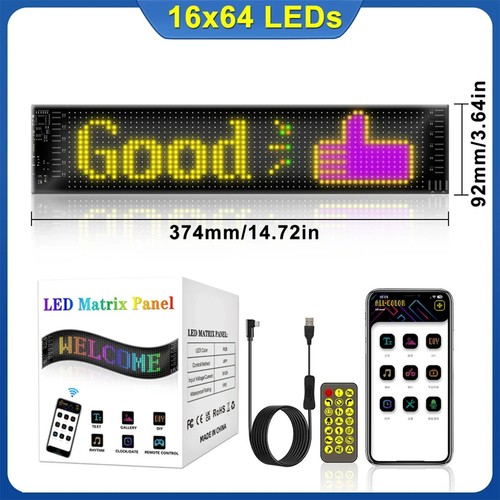 Panel de matriz LED de control de aplicaciones hágalo usted mismo píxel flexible interior Bluetooth inteligente para pared - Imagen 11 de 13