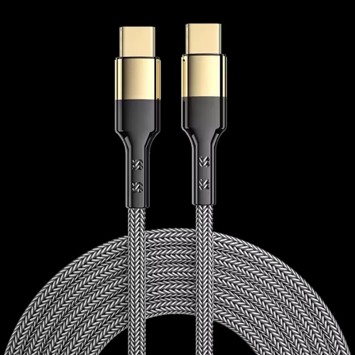 Type C to Type C Cable Fast Charge PD 60W Braided USB 1.2M 2M Samsung Android - Picture 3 of 12
