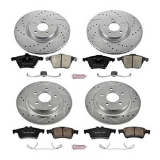 PowerStop Disc Brake Kit - Front and Rear - Fits Volvo C70 2006-2013, Volvo S40