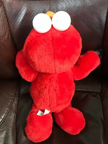 Juguete de peluche parlante Tickle Me Elmo vintage 1995 Tyco Jim Henson - Imagen 7 de 10