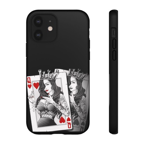 Tattoo Queen Of Hearts Tough Phone Case Edgy Cover For Gamers, Goths Trendsetter - 第 108/265 張圖片