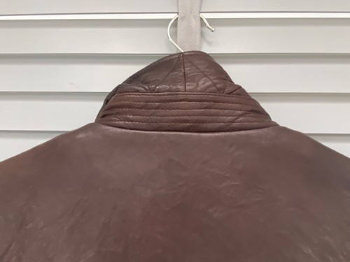 M&S Collezione braune Lederjacke großes herausnehmbares Futter 41 - 43" Mantel - Bild 12 von 14