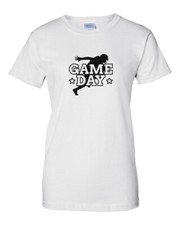 Womens Game Day T Shirt Football Player Mom Gift Game Night Tee Funny T-Shirt