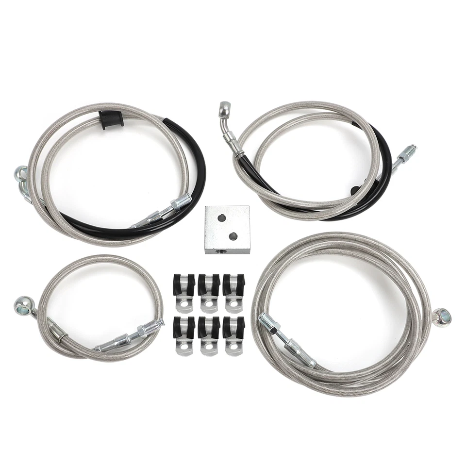 Front Brake Hose Line Tube Set For Can-Am Outlander 450 500 570 650 800 1000 ATV - Image 3 of 4