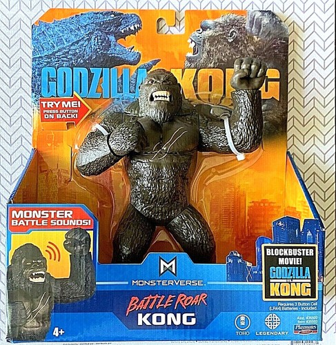 7" Godzilla vs Kong Movie Deluxe mit Battle Roar Sound Actionfigur NEU! Free Sh - Bild 1 von 2
