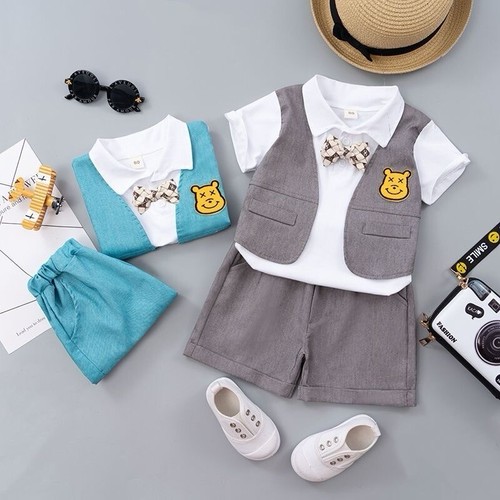 Toddler 2PCS Baby Boys Outfit Boy Kids Cool Outfits Top Clothes + Pant(1-2Y) - Picture 3 of 12