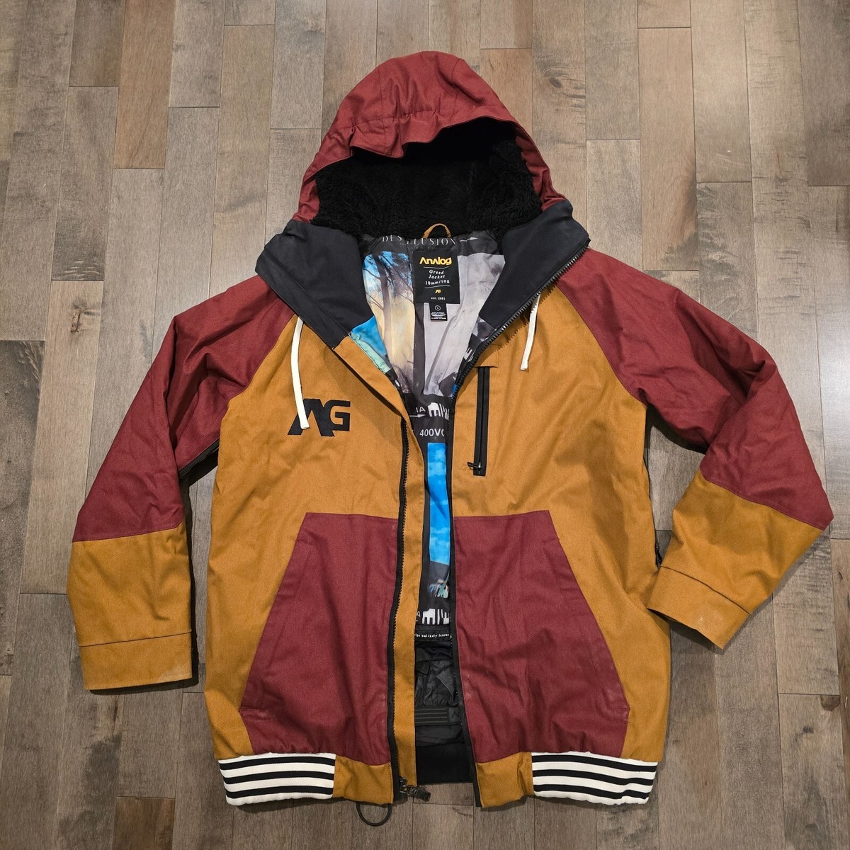 Analog Burton Greed Snowboarding Ski Jacket sz L | eBay