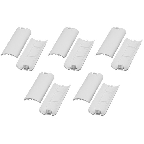 LOT 10 Replacement Battery Cover Shell Case Clip For Wii Remote Controller White - Picture 5 of 5