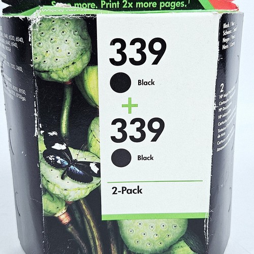HP 339 Black Ink Cartridge Double Pack - Printer Replacement Refill - Deskjet - Photo 8/16