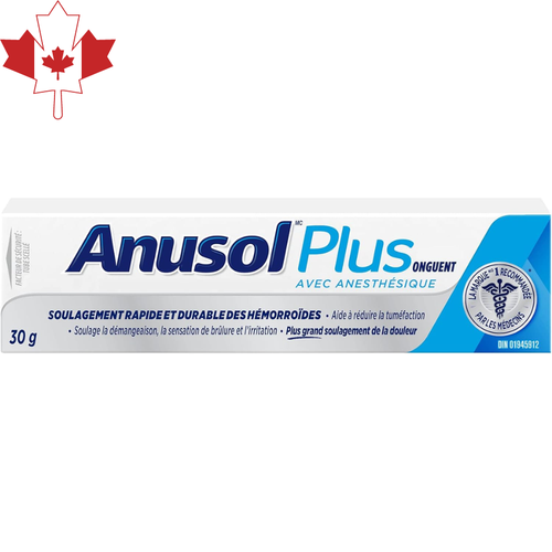 Anusol Plus Hemorrhoidal Ointment Treatment 30g | Fast Relief | Trusted Brand