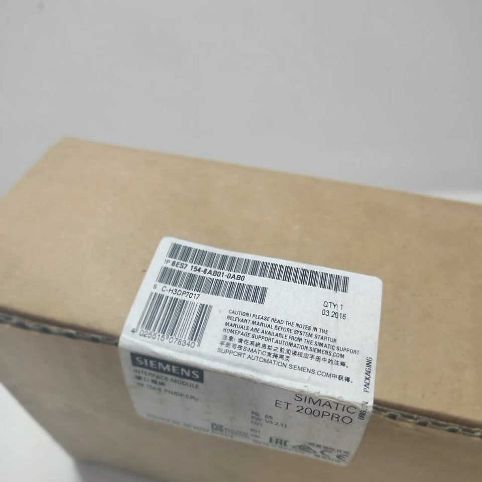 SIEMENS 6ES7154-8AB01-0AB0 SIMATIC DP IM154-8 PN/DP CPU F. ET200 PRO -NEW - Image 3 of 4