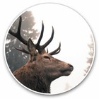 2 x Vinyl Stickers 25cm - Awesome Majestic Stag Animals Wild Cool Gift #8593