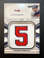 Freddie Freeman - 2022 Topps Series 1 - Jersey Number Medallion #JNM-FF Braves