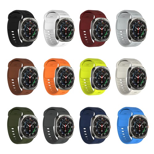 Sports Silicone Strap for Samsung Galaxy Watch Ultra 47mm Soft Band Replacement - Picture 19 of 35