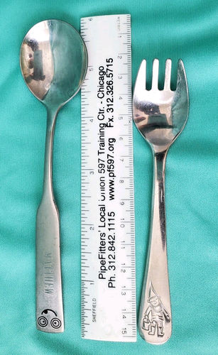 De colección. WMF GNOMO INOXIDABLE HORQUILLA INFANTIL ALEMANIA Y WF COREA CUCHARA INFANTIL (MATTHEW) - Imagen 9 de 10