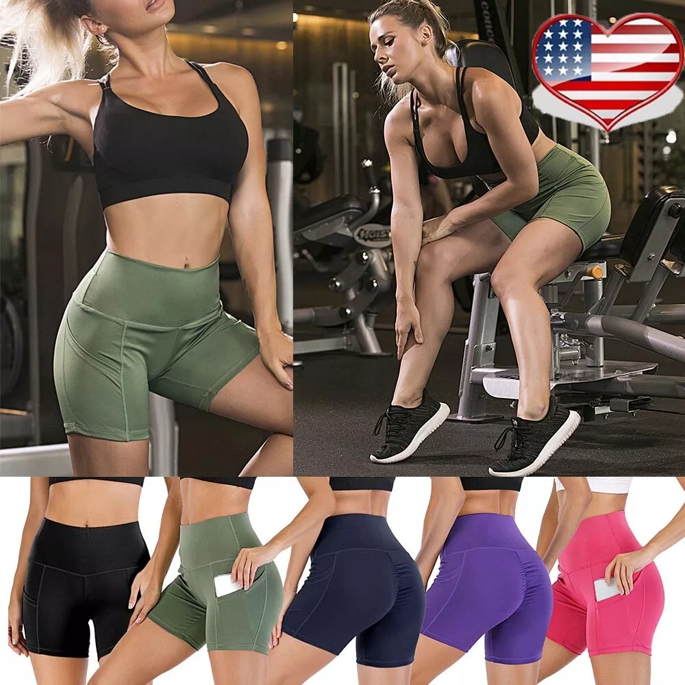 Plus Size Women Casual Capris Yoga Pants Solid Color Low Rise Drawstring  Pockets Sports Fitness Gym Shorts Pants