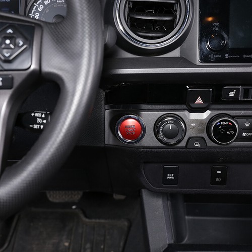 Red ABS Interior Cover Trim Car Accessories Parts Fit For Toyota Tacoma 2016-22 - Picture 5 of 93