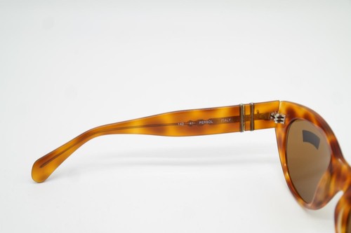 Vintage Sunglasses Persol 857 Brown Silver Oval - Picture 5 of 6