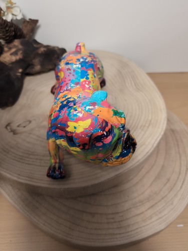 Modern Graffiti British Bulldog Ornament Art Sculpture | Trendy Home Decor | - Picture 3 of 6