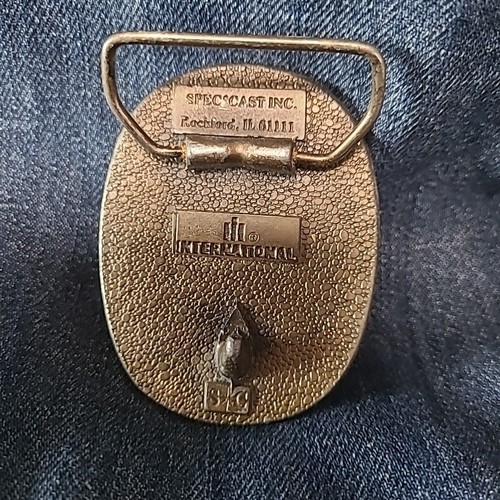 FIBBIA cinghia attrezzatura pesante vintage ESCAVATORE INTERNAZIONALE - Spec Cast ~9 - Foto 2 di 4