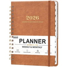 2026 Planner - 2026 Planner Weekly and Monthly, Jan2026 - Dec2026, Inner Pocket