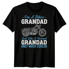 Im A Biker Grandad Just Like A Normal Only Much Cooler Mens Biker T-Shirt Tee