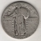 1928-S STANDING LIBERTY QUARTER 25¢ COIN 90% SILVER SAN FRANCISCO US MINT