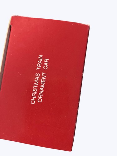 Weihnachtszug Deko Auto mit gestreifter Kugel Deko Avon Geschenk Sammlung - Bild 9 von 11