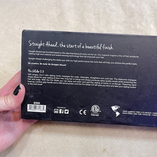 Plancha de pelo Straight Ahead Platinum Collection Pro Glider 2.0 blanca mármol - Imagen 13 de 13