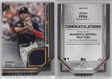 2023 Museum Collection Meaningful Material Relics Gold /25 Jeremy Pena Peña