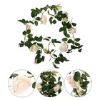 Simulation Rose Flower Rattan Wall Beautification Decor Artificial Rose Swag