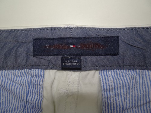 TOMMY HILFIGER Ladies White Chino Shorts W38 Stretch Cotton SIZE UK 20 Waist 38" - Picture 5 of 7