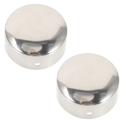Paquete de 2 tapas redondas para tapones de tubo de pared con tapa de extremo de barandilla - Imagen 6 de 12