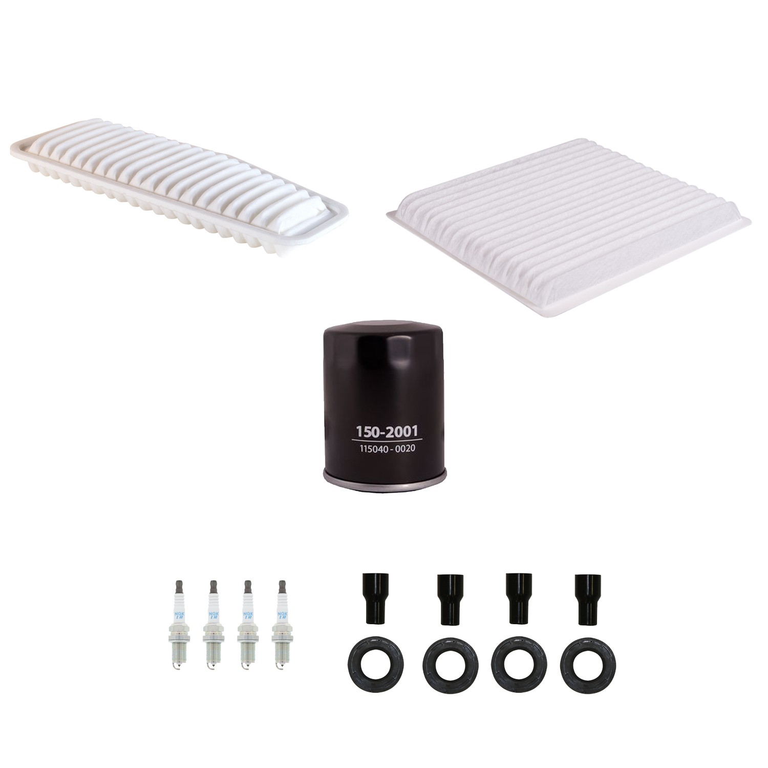 Denso Tune Up Kit NGK 4 Spark Plugs  Boots Kit for Toyota RAV4 2.0 2.4 L4 01-05