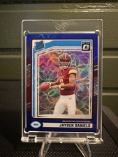 2024 Panini Donruss - Rated Rookie Jayden Daniels #389 Optic Preview Blue Scope
