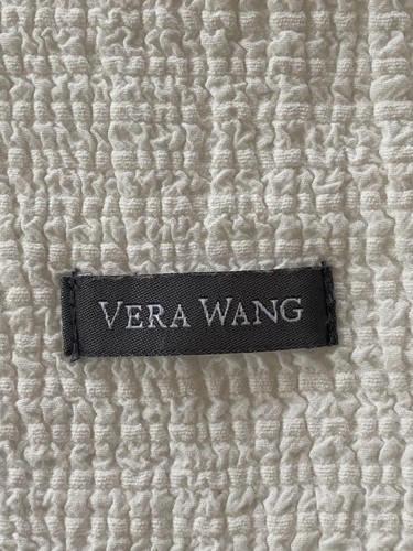 Funda de Almohada Vera Wang Cremallera Algodón Marfil 20" Fruncido Gauzy Coastal Cottage - Imagen 5 de 5