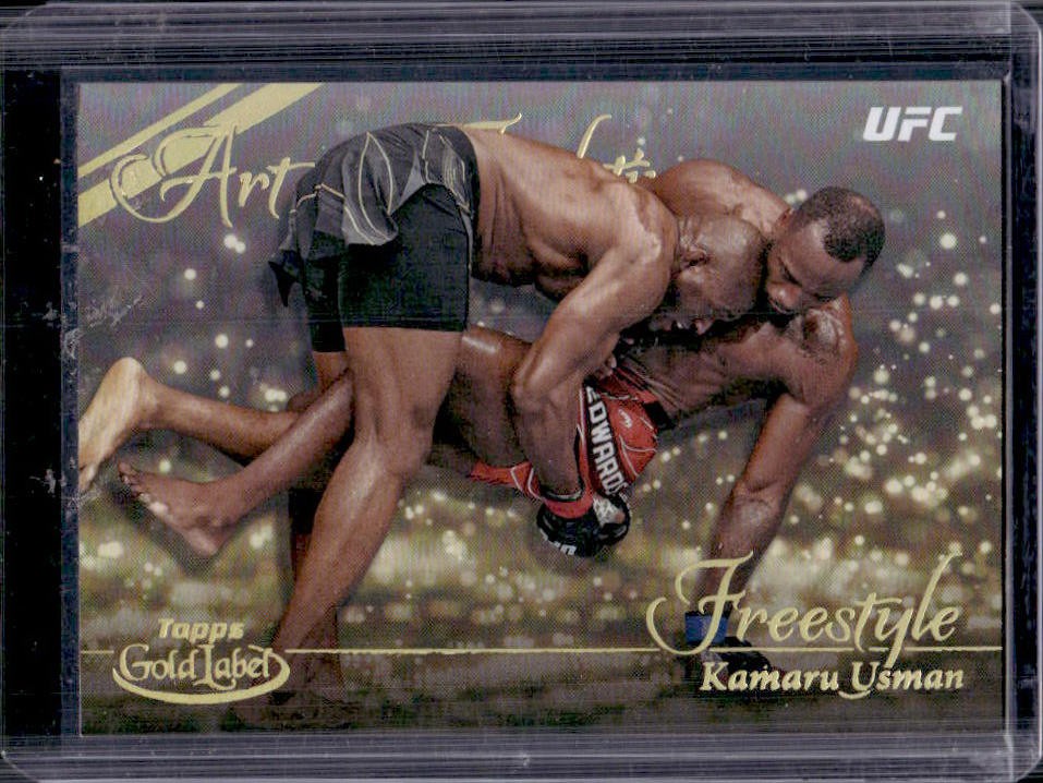 2024 Topps Gold Label UFC Kamaru Usman Art of Fighting #AOF-27