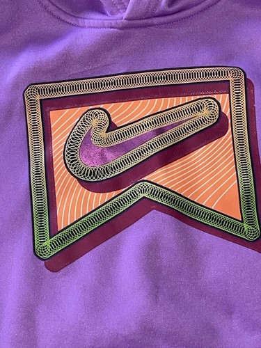 Nike Light Purple Logo Hoodie YMD 10/12 - Picture 2 of 4