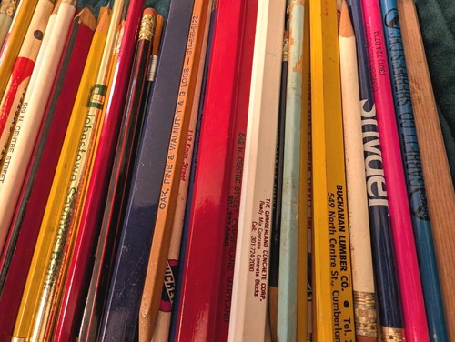Huge Lot Vintage Advertising Pencils Assorted Brands 1980s 1990s Most NEW Lot C - Picture 2 of 4