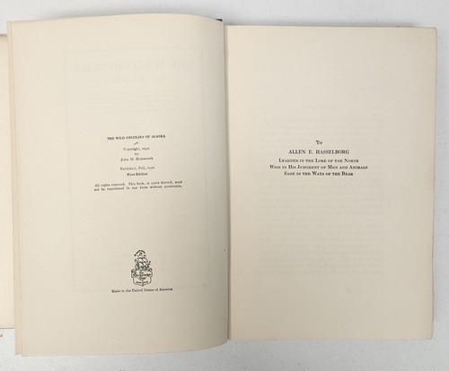 The Wild Grizzlies of Alaska by John M. Holzworth / 1930 1st Edition - Picture 6 of 7