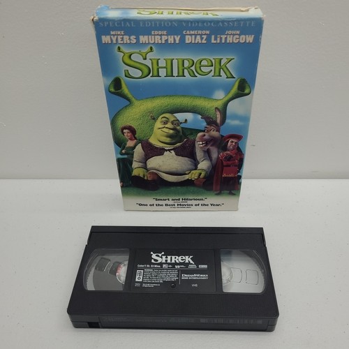 Shrek 1 & 2 VHS Bundle - Shrek 1 Big Box Edition, DreamWorks 2002, 2004 Tested - Picture 13 of 18