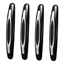 4PCS Car Door Edge Guards, Car Metal Bumper for Doors, Anti-Collision Black