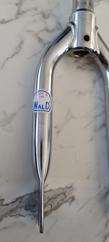 Vintage 12" Chrome Tubular Steel Forks, 1" Steerer NOS - Child bike forks - USA - Picture 2 of 4