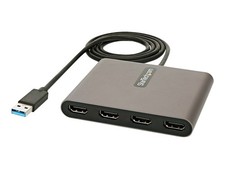 StarTech.com USB 3.0 to 4 HDMI Adapter, External Video USB32HD4