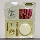 Vintage Kestrel Curtain Designer Button Hold Back Holdback Art Deco Kit Set Rare