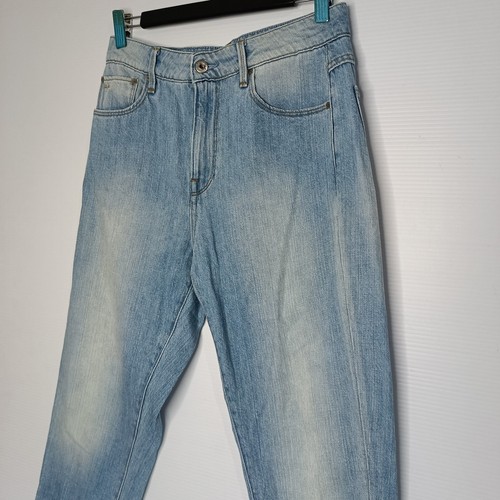 G star Raw 3301 High Straight 90s Ankle Jeans Womens Size 28 W28 L25 Blue - Picture 3 of 14