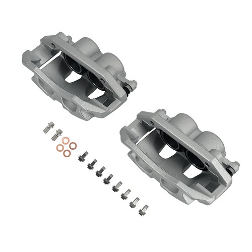 Conjunto de pinza de freno delantera para Ram 1500 2011-2018 18B5054 18B5055 con soporte - Imagen 4 de 12