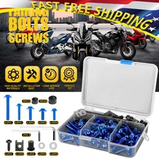 177X Complete Fairing Blue Kit Bolts For Bodywork Windshield Motorcycle Plates
